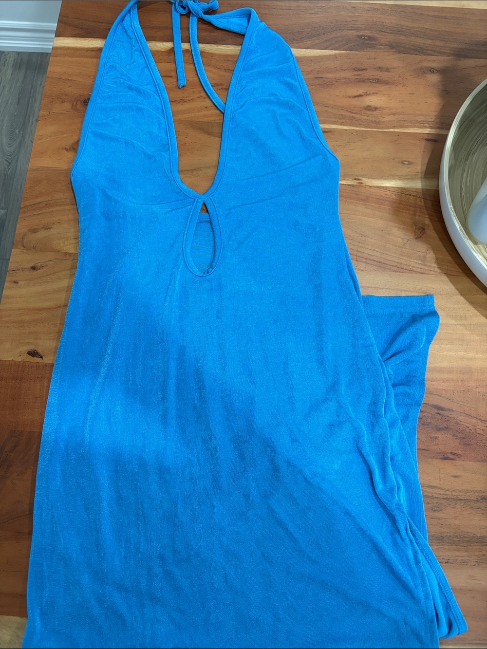 Blue Halter Dress